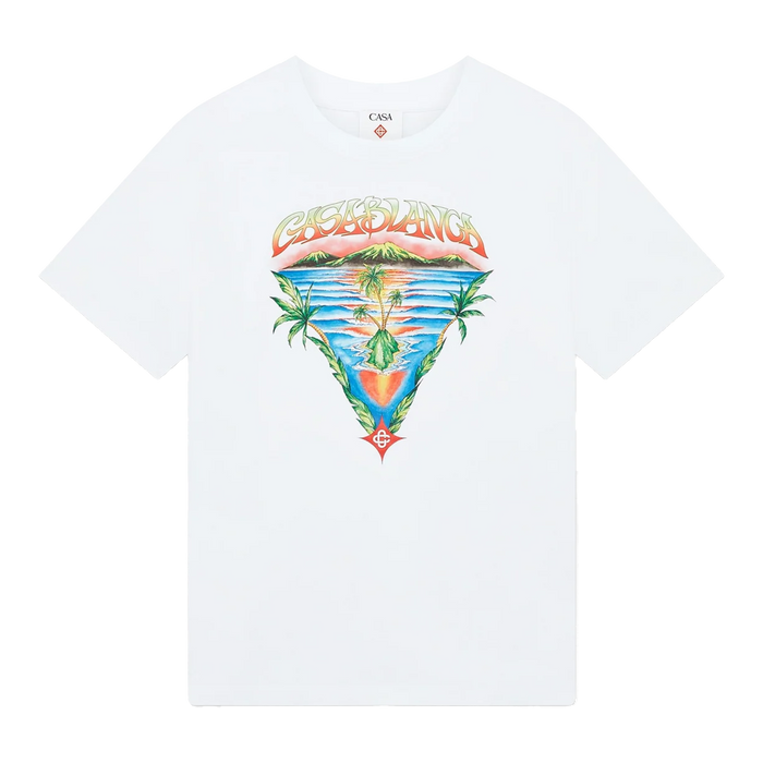 Casablanca Innocence Triangle Classic T-shirt White