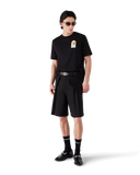 Tricou Casablanca L’Arche cu mânecă scurtă Negru