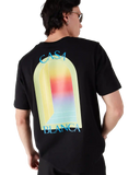Tricou Casablanca L’Arche cu mânecă scurtă Negru