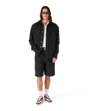 Casablanca Laser Monogram Denim Shorts Black