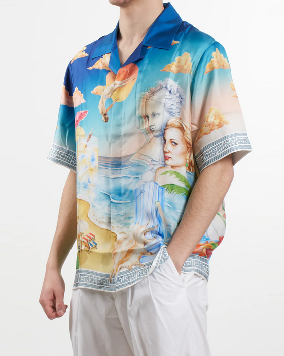 Casablanca Le Plongeon Short Sleeve Shirt Silk