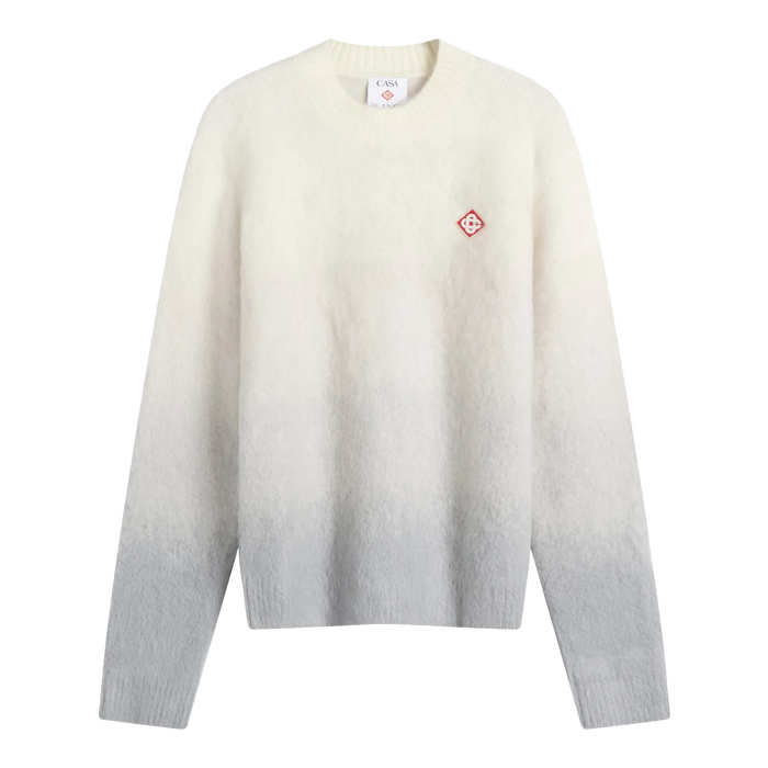 Casablanca Mohair Blend Gradient Mohair Crew Grey Gradient