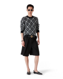 Casablanca Mohair Monogram Jumper Black