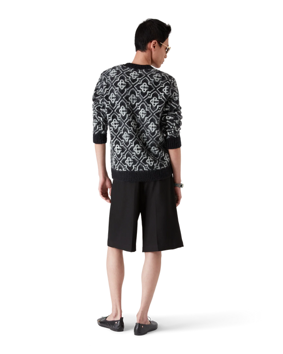 Casablanca Mohair Monogram Jumper Black