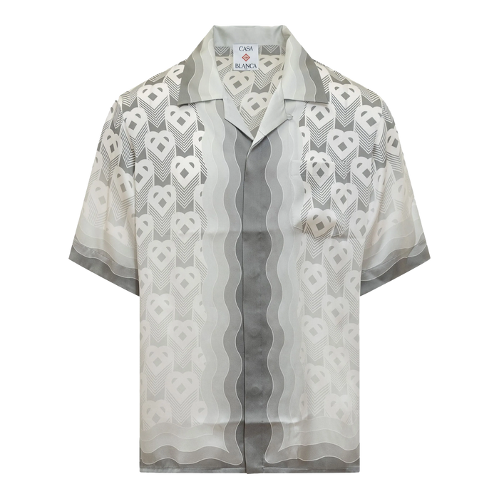 Casablanca Monogram-print Silk Shirt