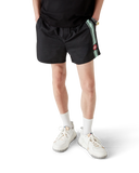 Casablanca Monogram Jacquard Stripe Swim Shorts Black