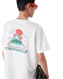 Casablanca Montagne Ondulee Short-Sleeve T-Shirt White