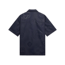 Casablanca Navy Half Tone Monogram Short Sleeve Shirt