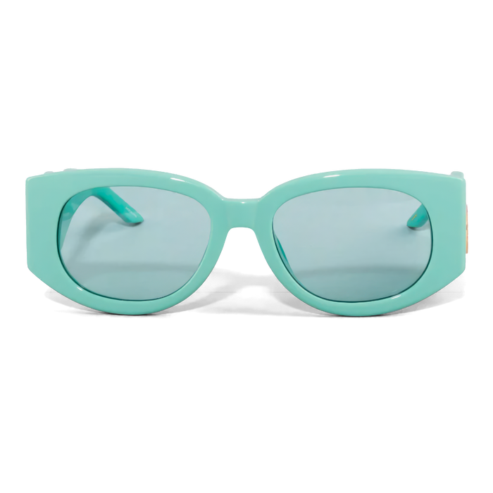 Casablanca Oval Wave Sunglasses Blue