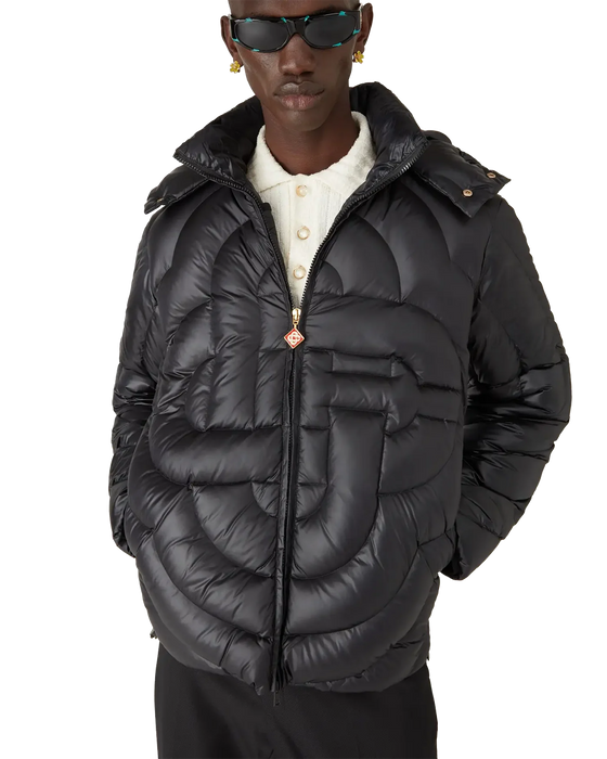 Casablanca Quilted Puffer Jacket Black