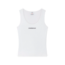 Casablanca Ribbed Tank Top White (W)