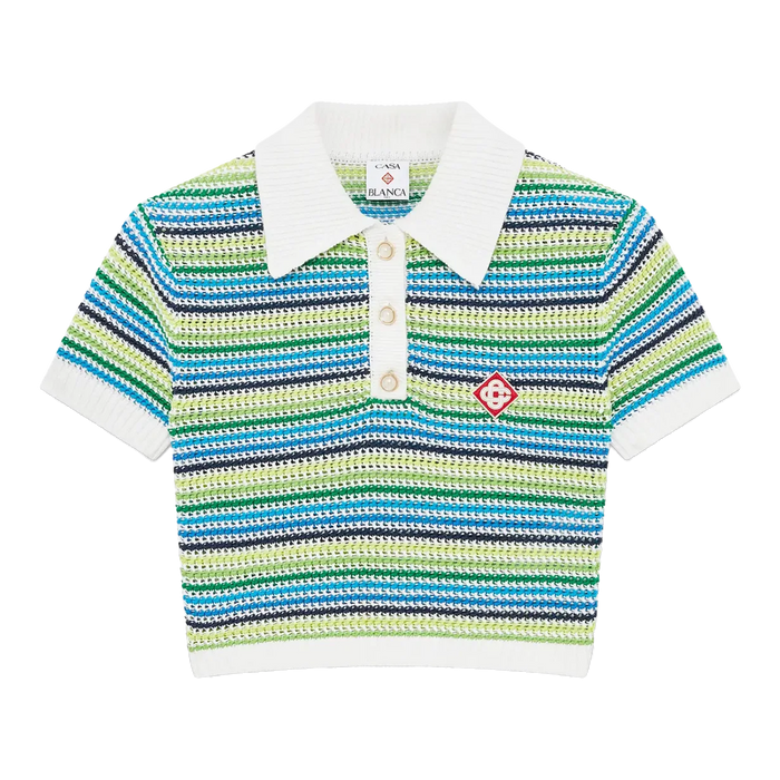 Casablanca Stripe Polo Shirt