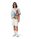 Casablanca Silk Twill Short Sleeve Cuban Collar Shirt Celebration Du Sport