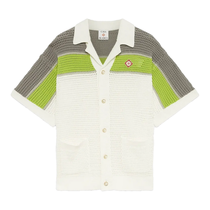 Casablanca Stripe Crochet Shirt