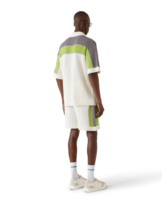 Casablanca Stripe Crochet Shorts