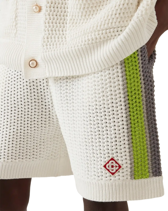 Casablanca Stripe Crochet Shorts