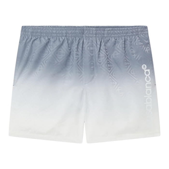 Casablanca Swim Jacquard Mens Printed Swim Shorts Grey Gradient