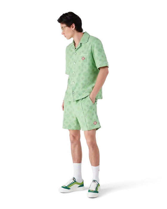 Casablanca Towelling Monogram Shirt Green