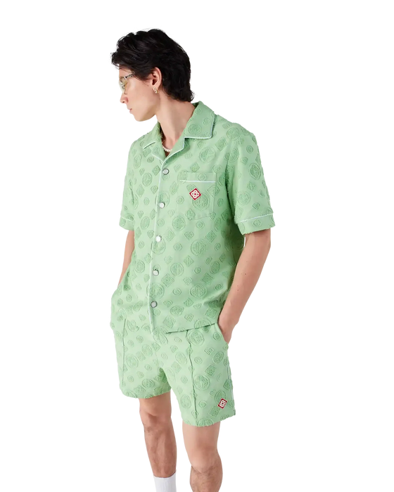 Casablanca Towelling Monogram Shirt Green