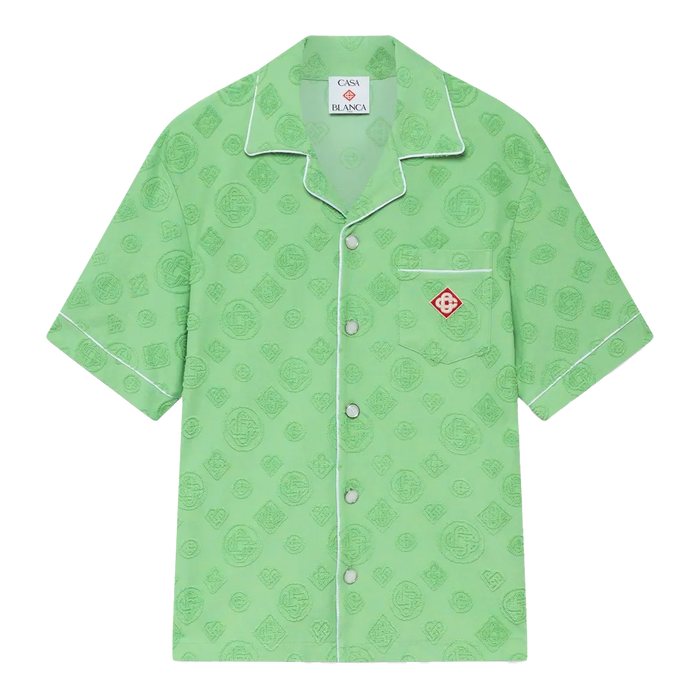 Casablanca Towelling Monogram Shirt Green