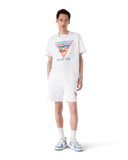 Casablanca Tricou cu mânecă scurtă Tennis Club Icon alb