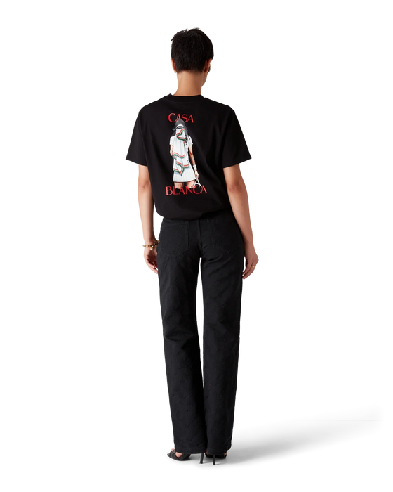 Casablanca Tennis Girl Short Sleeve T-Shirt