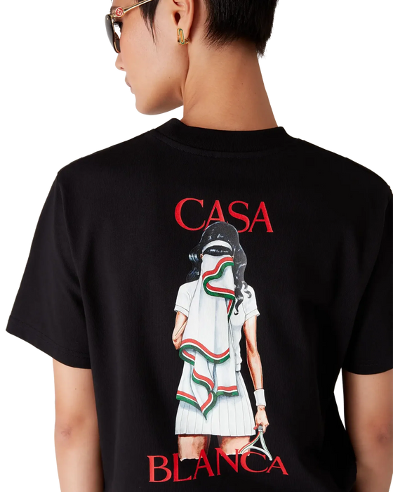 Casablanca Tennis Girl Short Sleeve T-Shirt