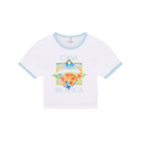 Casablanca Tennis Landscape Ringer Baby Short Sleeve T‑Shirt