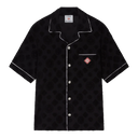 Casablanca bonded wool (Towelling Monogram Shirt Black)