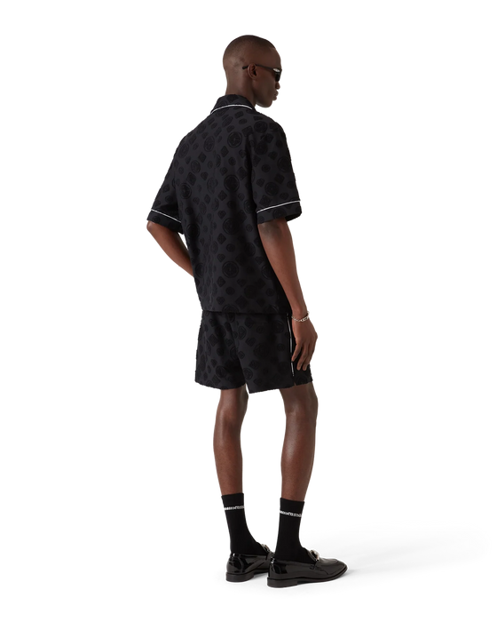 Casablanca Towelling Monogram Shirt Black