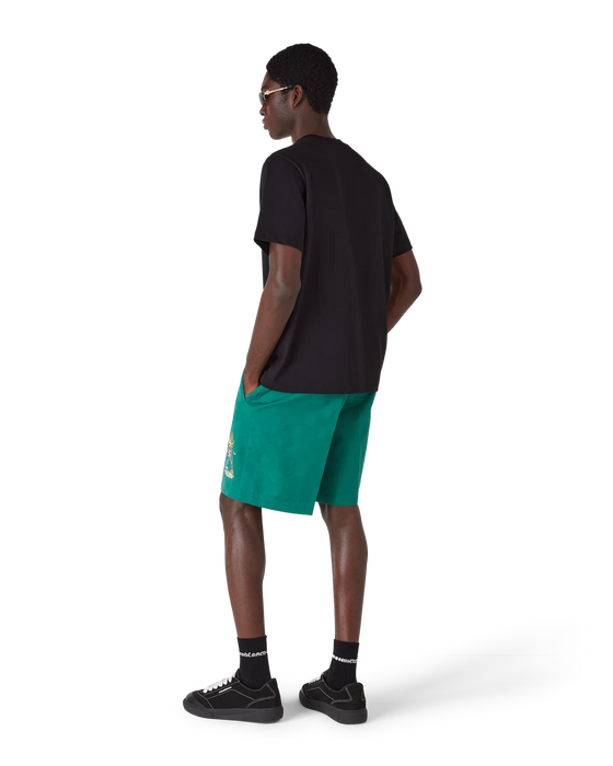 Casablanca Volcano Printed Classic T-shirt Black