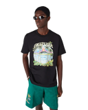 Tricou clasic Casablanca Volcano imprimat Negru