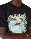 Tricou clasic Casablanca Volcano imprimat Negru