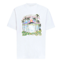 Casablanca Volcano Printed Classic T-shirt White