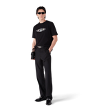 Casablanca Warped Logo Short Sleeve T-shirt Black