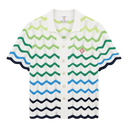 Casablanca Wave Short Sleeve Knitted Shirt