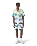 Casablanca Wave Short Sleeve Knitted Shirt