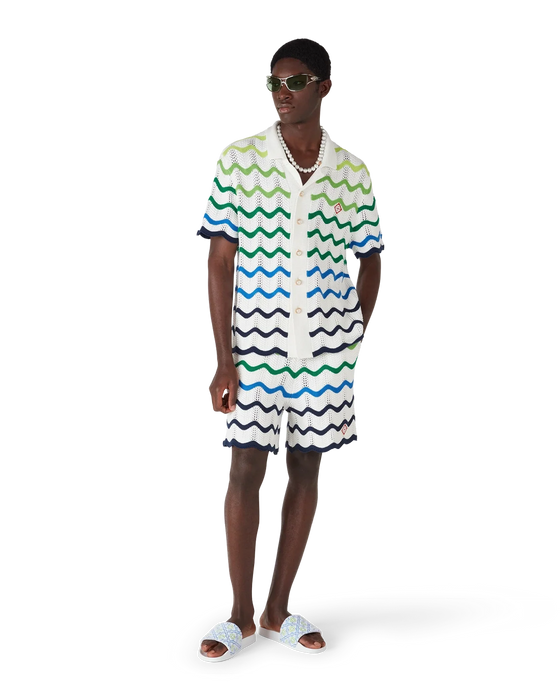 Casablanca Wave Knitted Shorts