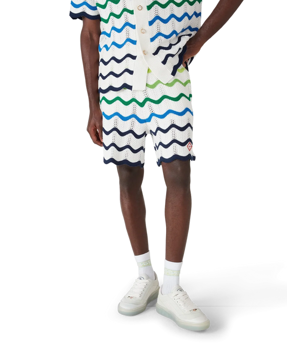 Casablanca Wave Knitted Shorts