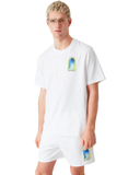 Casablanca White & Lime Arches Short Sleeve T‑Shirt