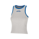 Casablanca Womens Ribbed Jersey Tank Top White