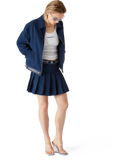 Casablanca Pleated Skirt Navy