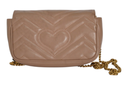 Gucci 476433 GG Marmont Super Mini Chain Shoulder Bag - Beige | Pre-Loved