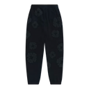 Denim Tears The Cotton Wreath Pantaloni de trening negru monocrom