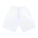 Denim Tears Pantaloni scurți sport Mono Cotton Wreath alb