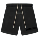 Fear of God Essentials Cream Drawstring Sweatshort Jet Black - truetosole - 1