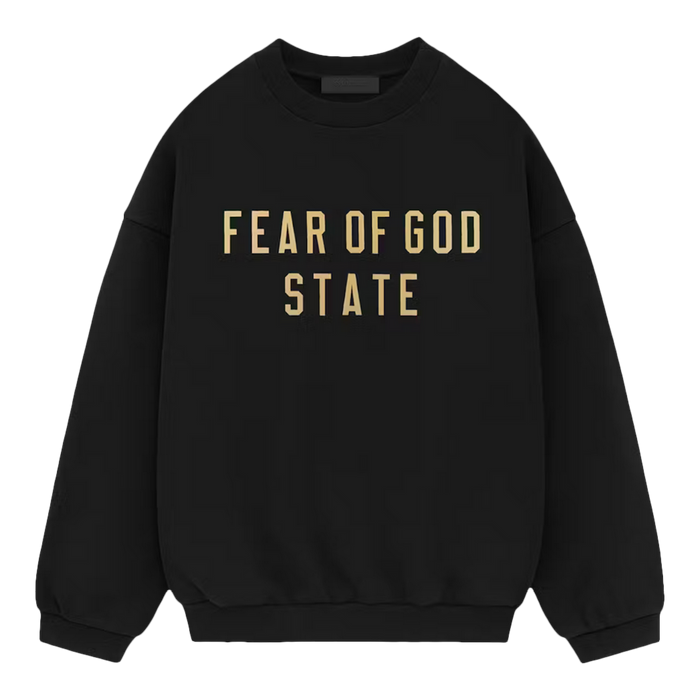 Fear of God Essentials Fleece Crewneck Black