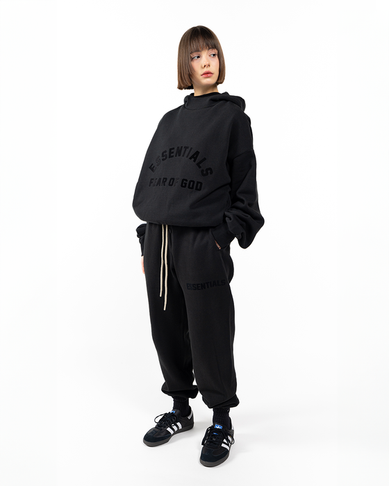 Fear of God Essentials Hoodie Black - True to Sole-1