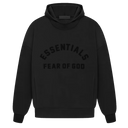 Fear of God Essentials Hoodie Black  - True to Sole-1