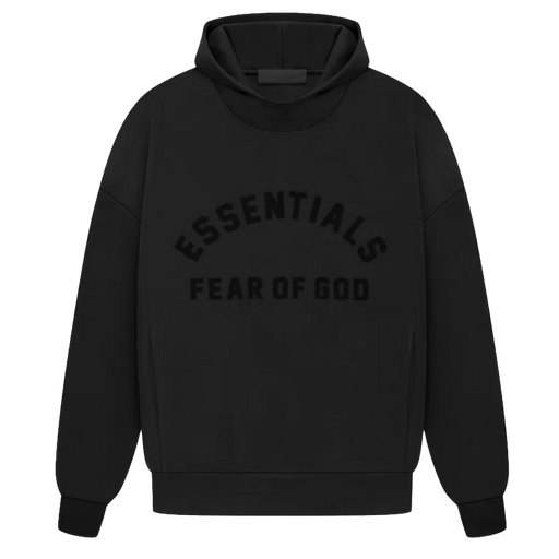 Fear of God Essentials Hoodie Black  - True to Sole-1